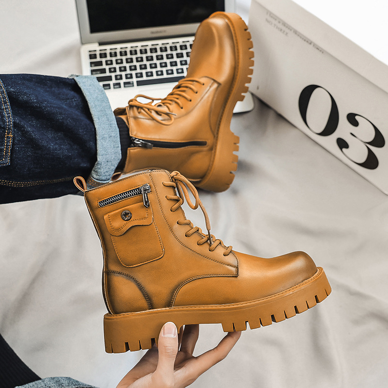 2025 Trend Männer Stiefel Turn – Street Fashion Men 2025 Bewertung und Preis