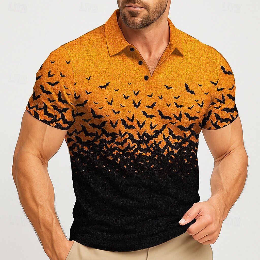 2025 Halloween Herren-Poloshir – Street Fashion Men 2025 Bewertung und Preis