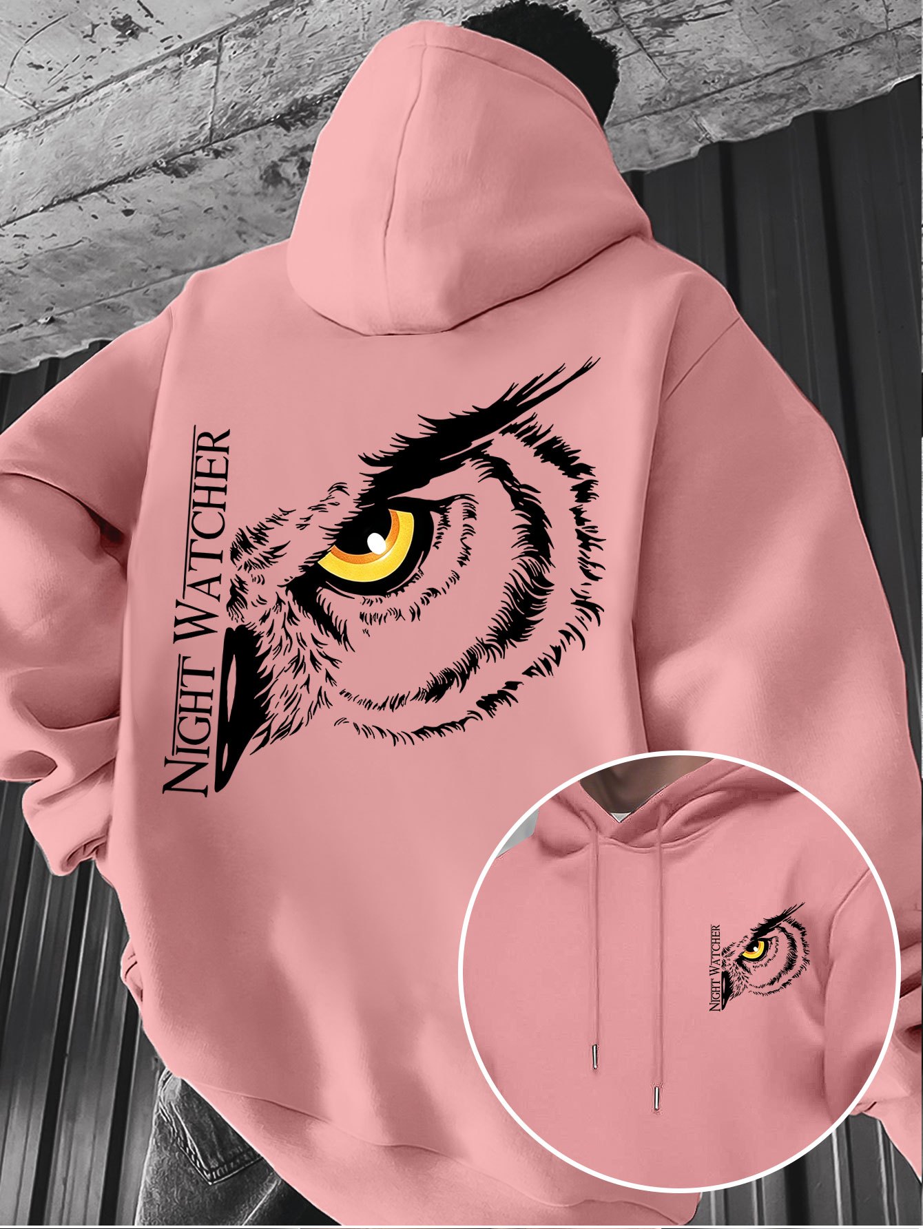 Herren-Kapuzenpullover mit gro – Fashion Street Night Bewertung und Preis
